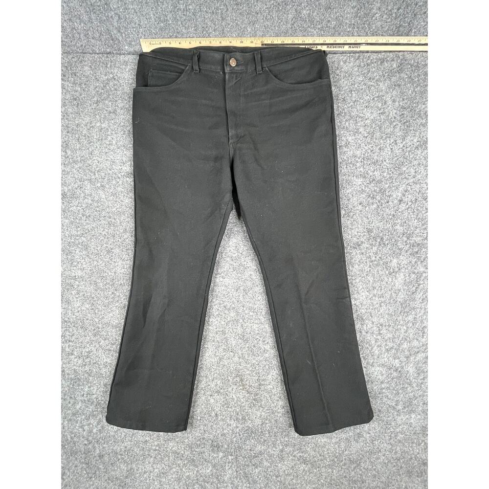 Lee Jeans Mens‎ Size 36x30 Black Bootcut Stretch Denim Classic 5 Pocket Casual